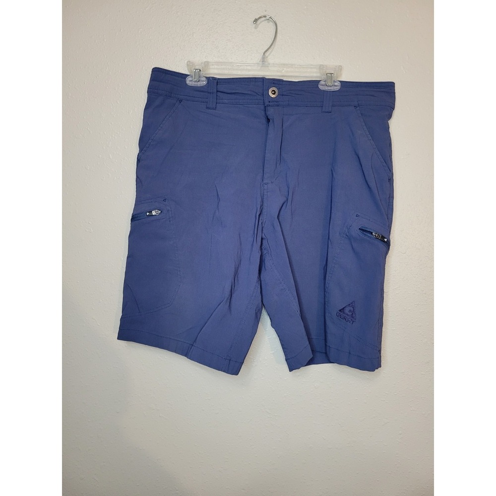 Gerry Men's Cargo Shorts Blue Size 38 Cotton Zipper Pockets Outdoors  Stretch